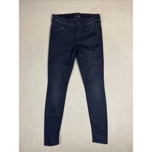 Mother Jeans Womens 26 Black‎ The Looker Nine Lives Casual Skinny Adult